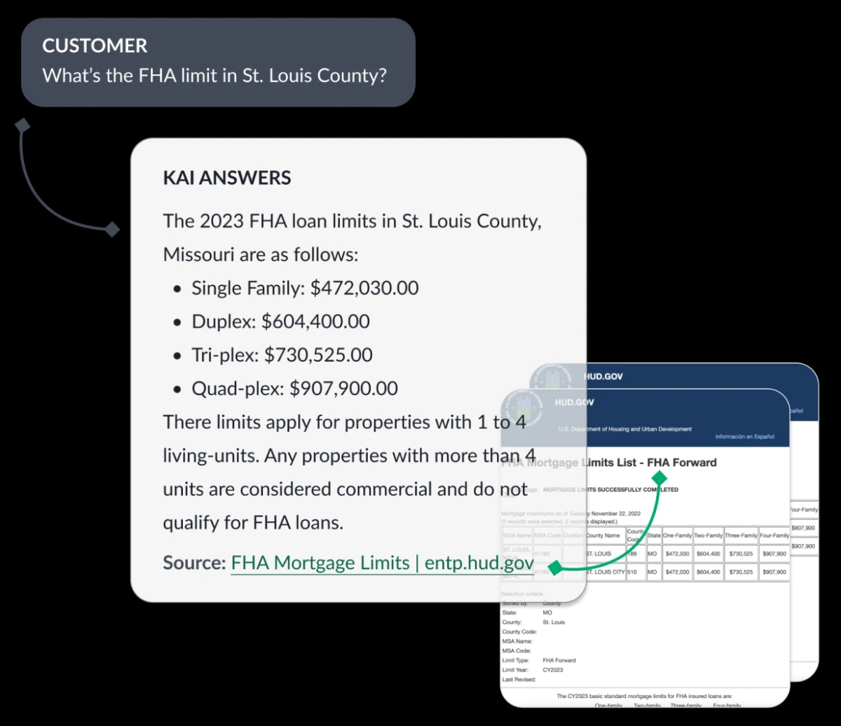 Kasisto KAI's Agent Assist.
