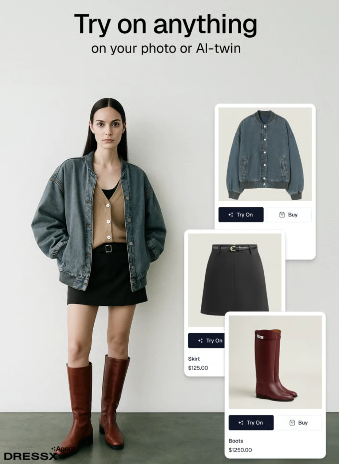 DressX AI twin for fashion example DressX AI twin for fashion example