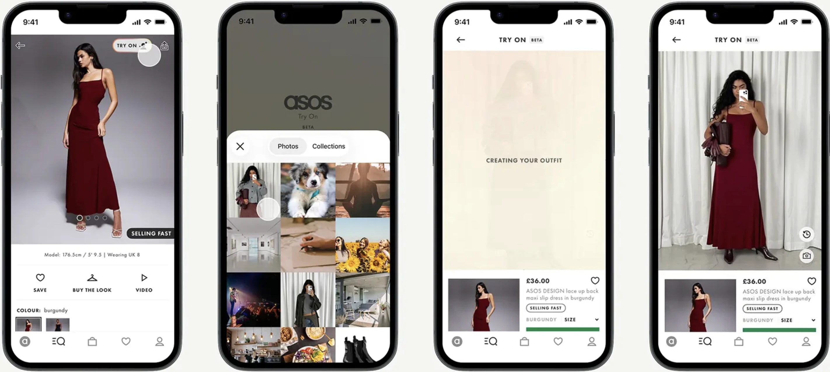 ASOS virtual-try on workflow example.