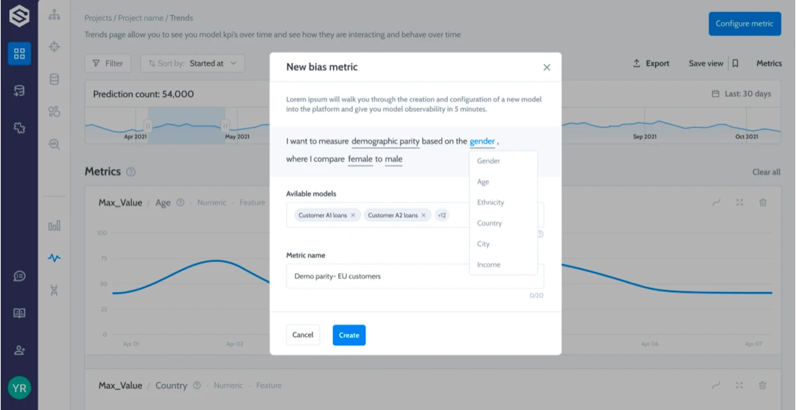 Bias monitoring on Supervise AI, an MLOps tool Bias monitoring on Supervise AI, an MLOps tool