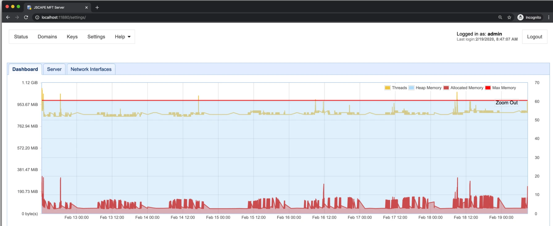 Visualizzazione desktop di jscape