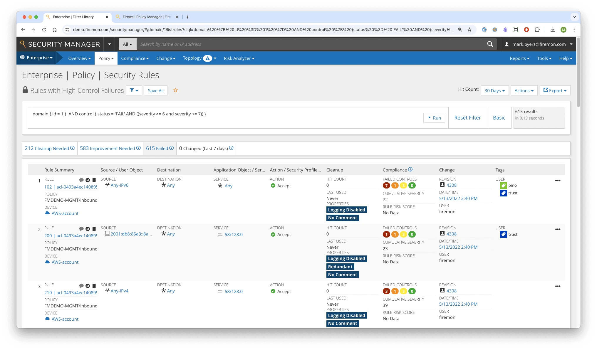 dashboard of firemon policy manager, one of the firewall management tools dashboard of firemon policy manager, one of the firewall management tools