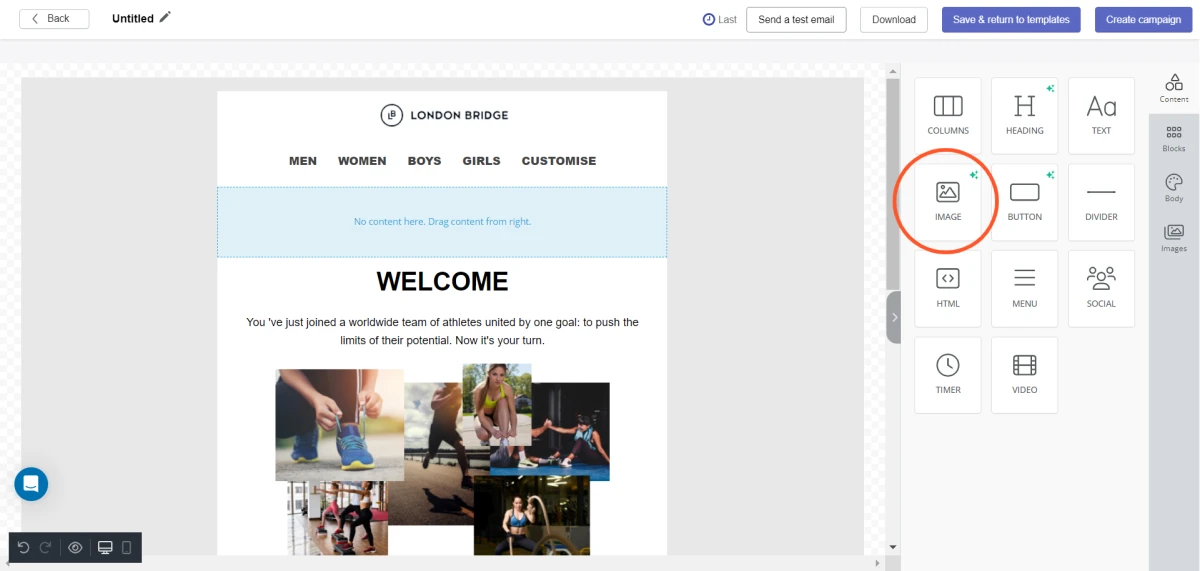 BayEngage image generator for email marketing.