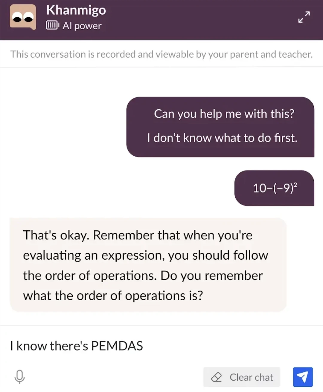 Khan Academy's Khanmigo personalized question generation for deeper learning