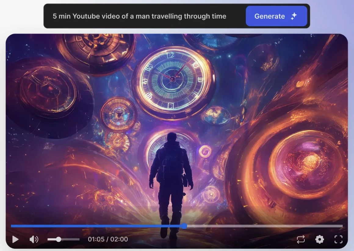 Ejemplo de creación de mensajes de vídeo con IA en vídeo.