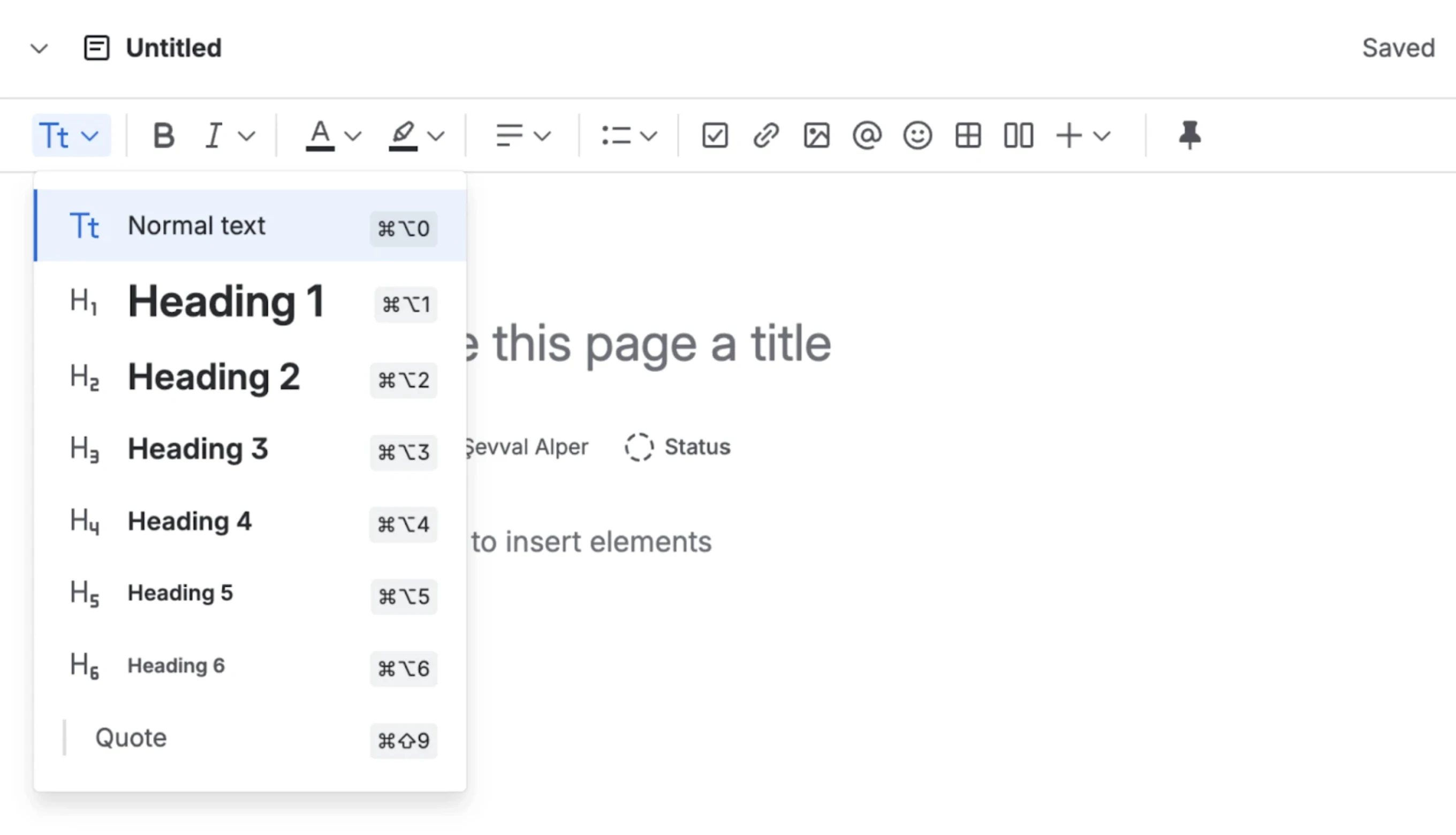 Editor capabilities