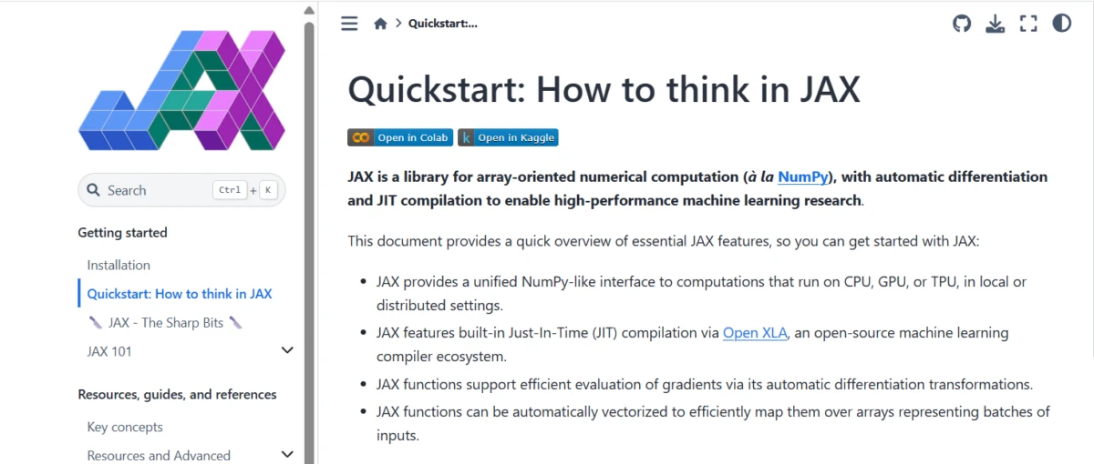 Ejemplo de introducción a JAX
