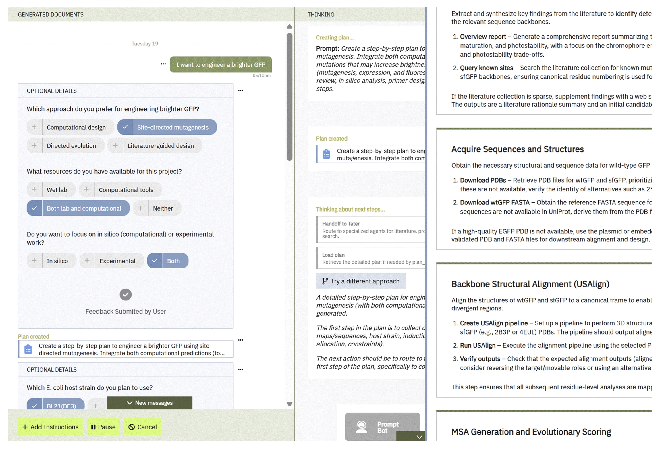Tater, Potato’s AI scientist, generates research plans and literature reviews
