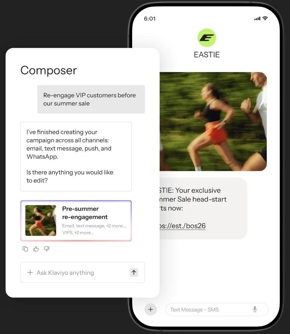 Klaviyo Composer example