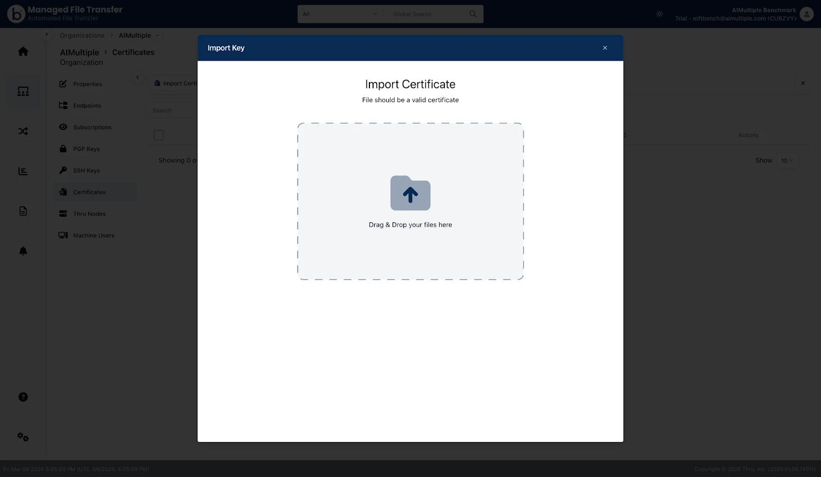 Section Certificates]