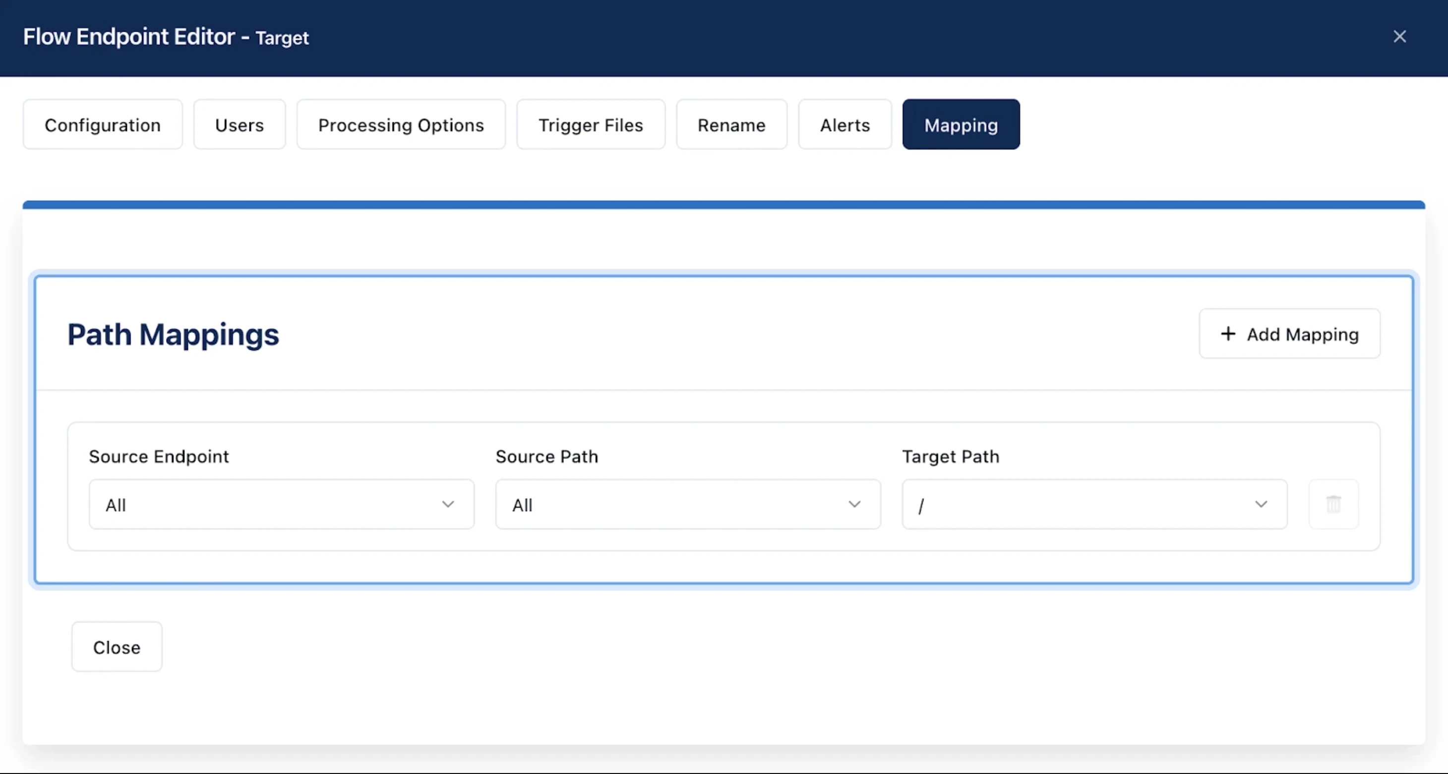 Path mappings Path mappings