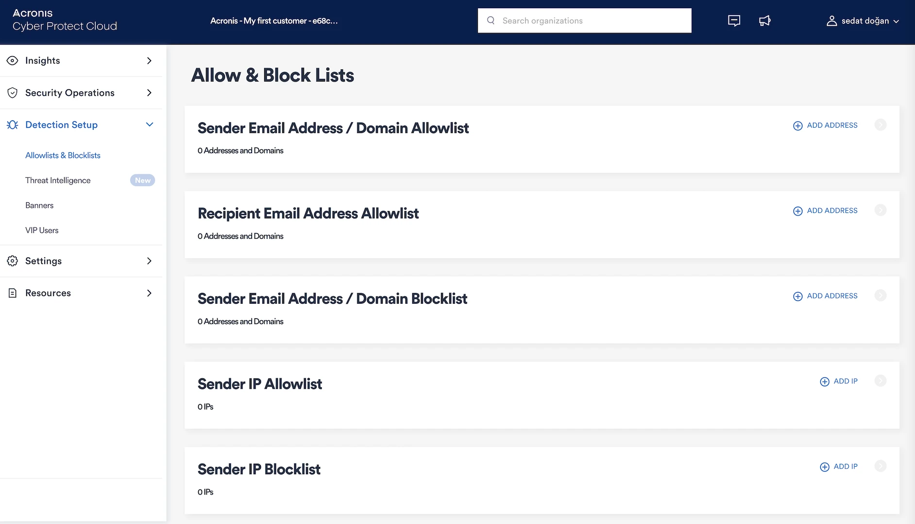 Allow & block list example