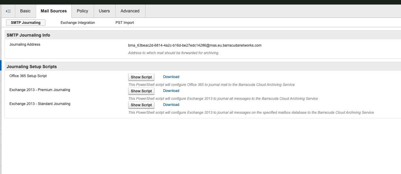 Barracuda Cloud Archiving Service