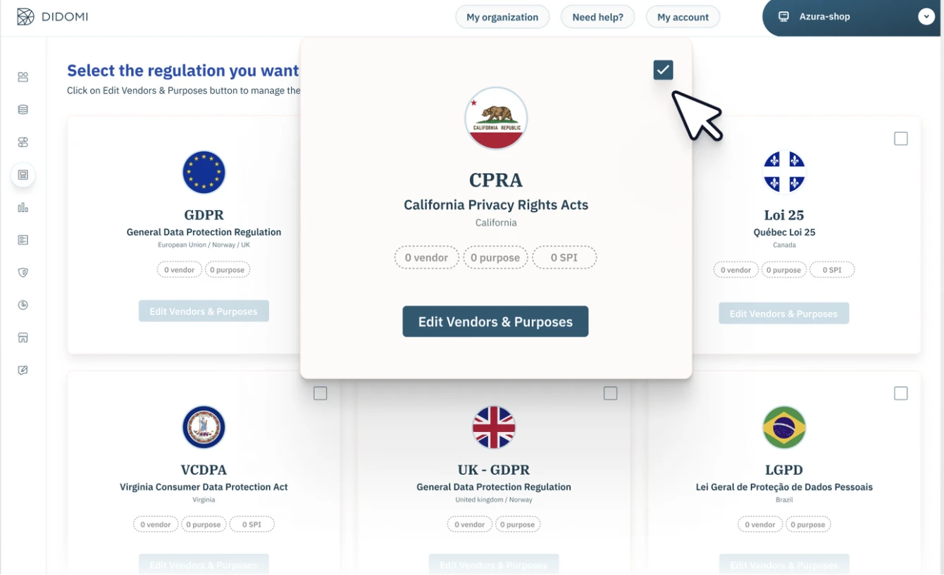 Didomi is another privacy management software with a focus on consent management.