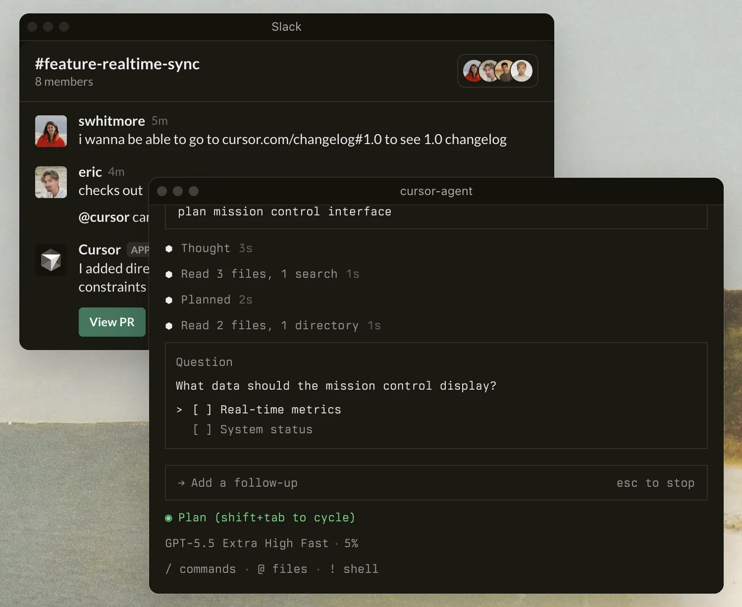 Cursor AI app builder Slack integration example Cursor AI app builder Slack integration example