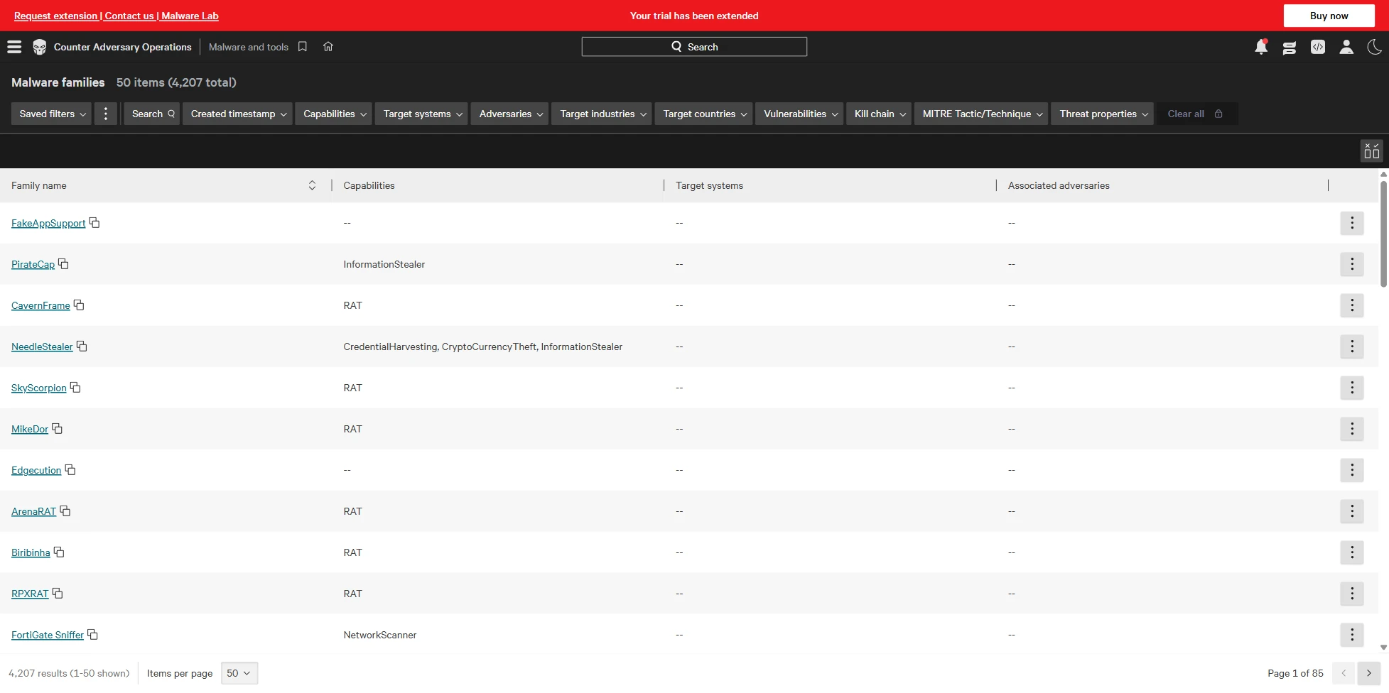 The malware module of CrowdStrike Falcon Adversary Intelligence, one of the cyber threat intelligence services