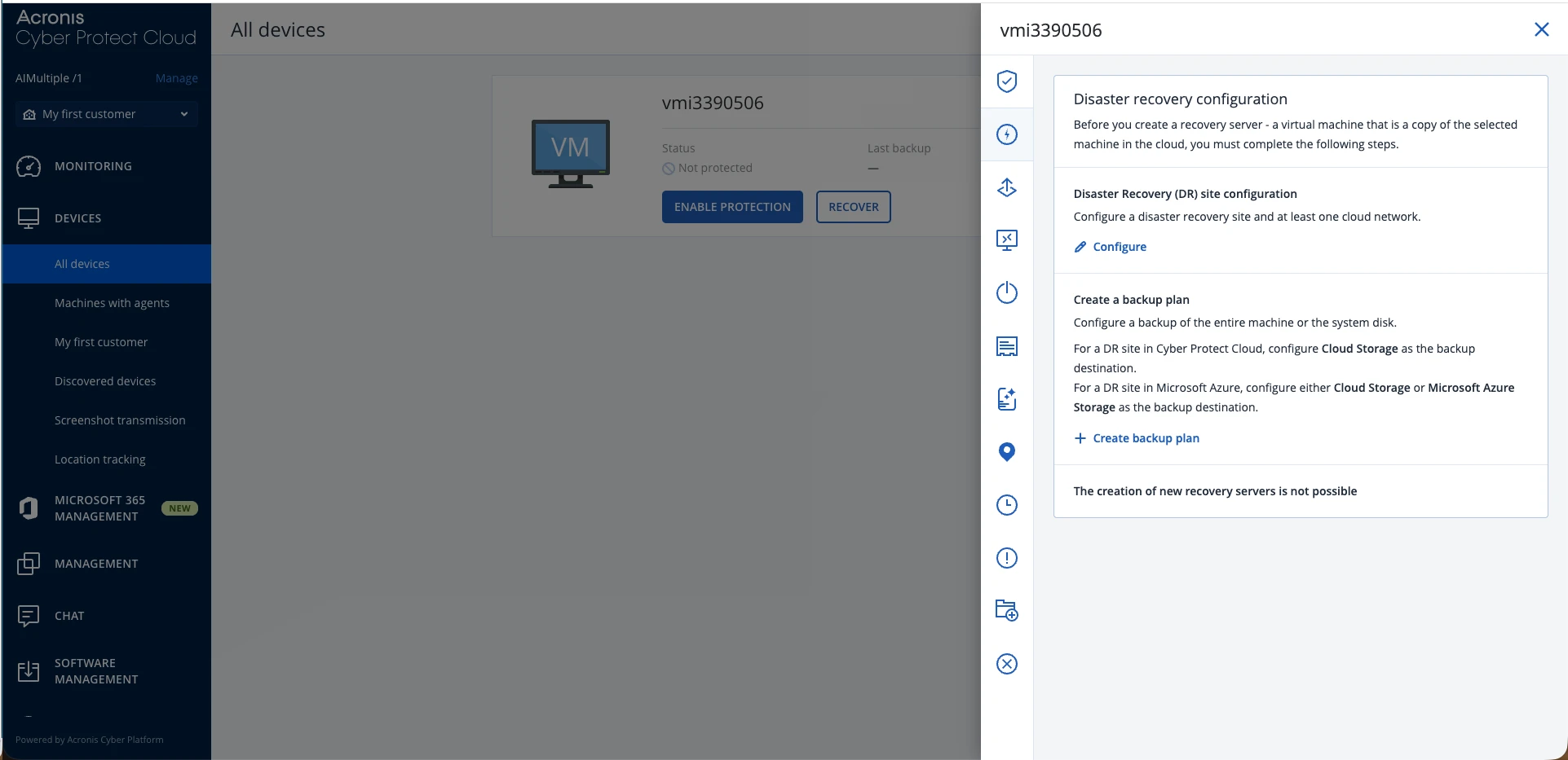 Acronis Backup Cloud for Service Providers