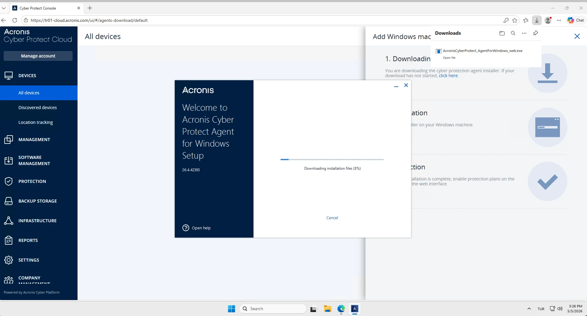 Acronis Backup Cloud for Service Providers