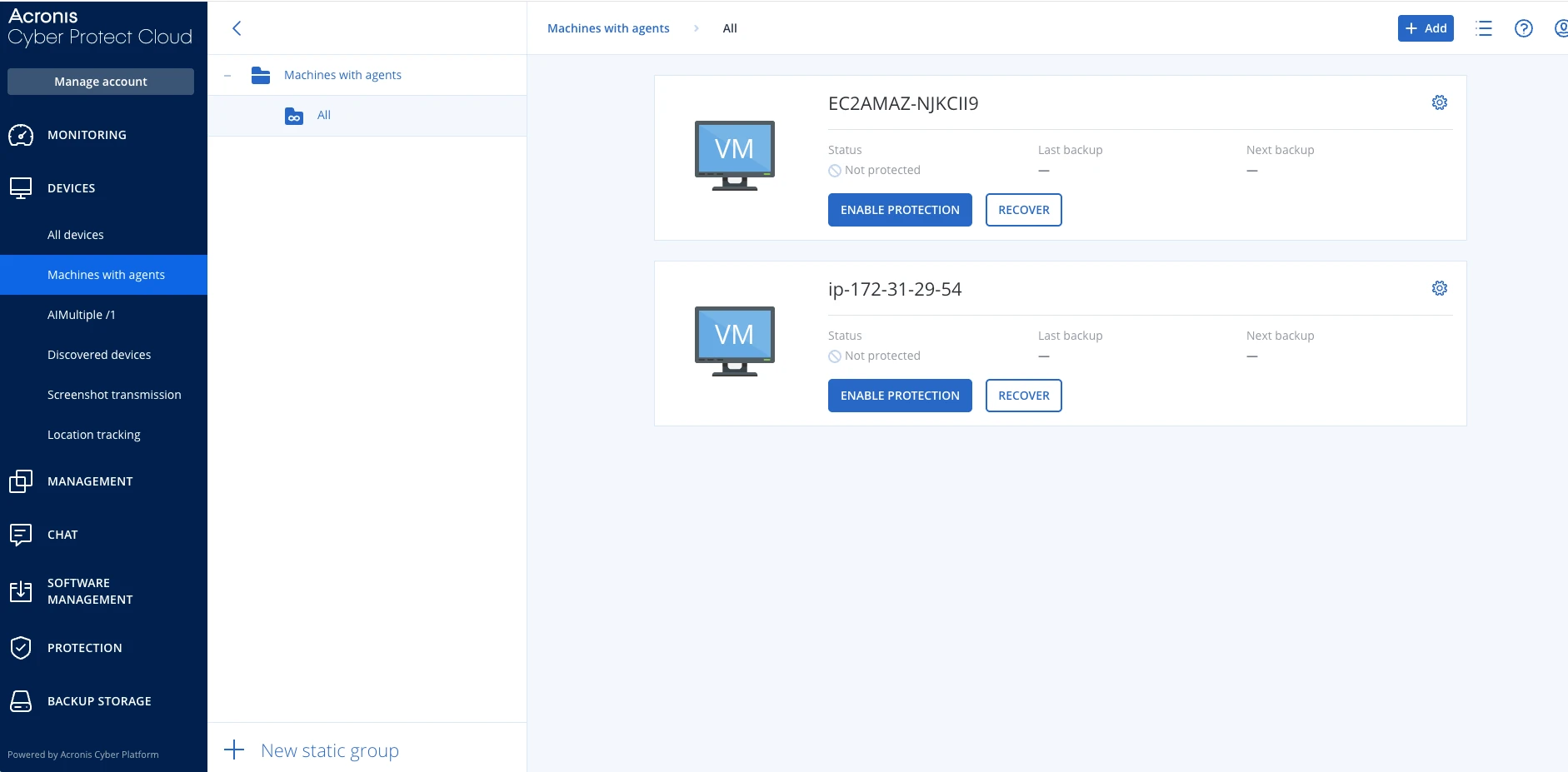 Acronis Backup Cloud for Service Providers