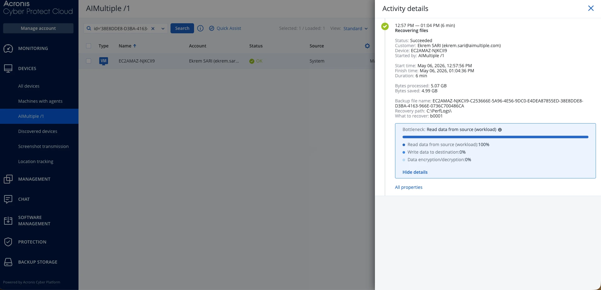 Acronis Backup Cloud for Service Providers