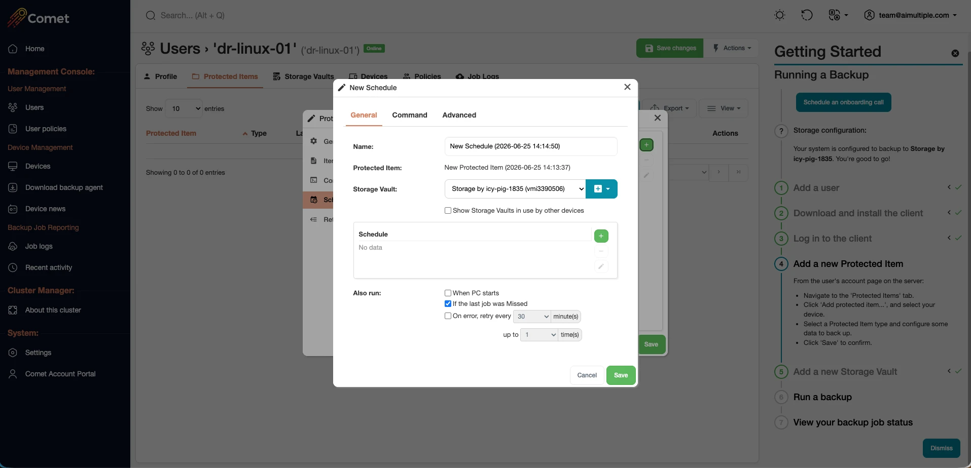 Comet Backup
