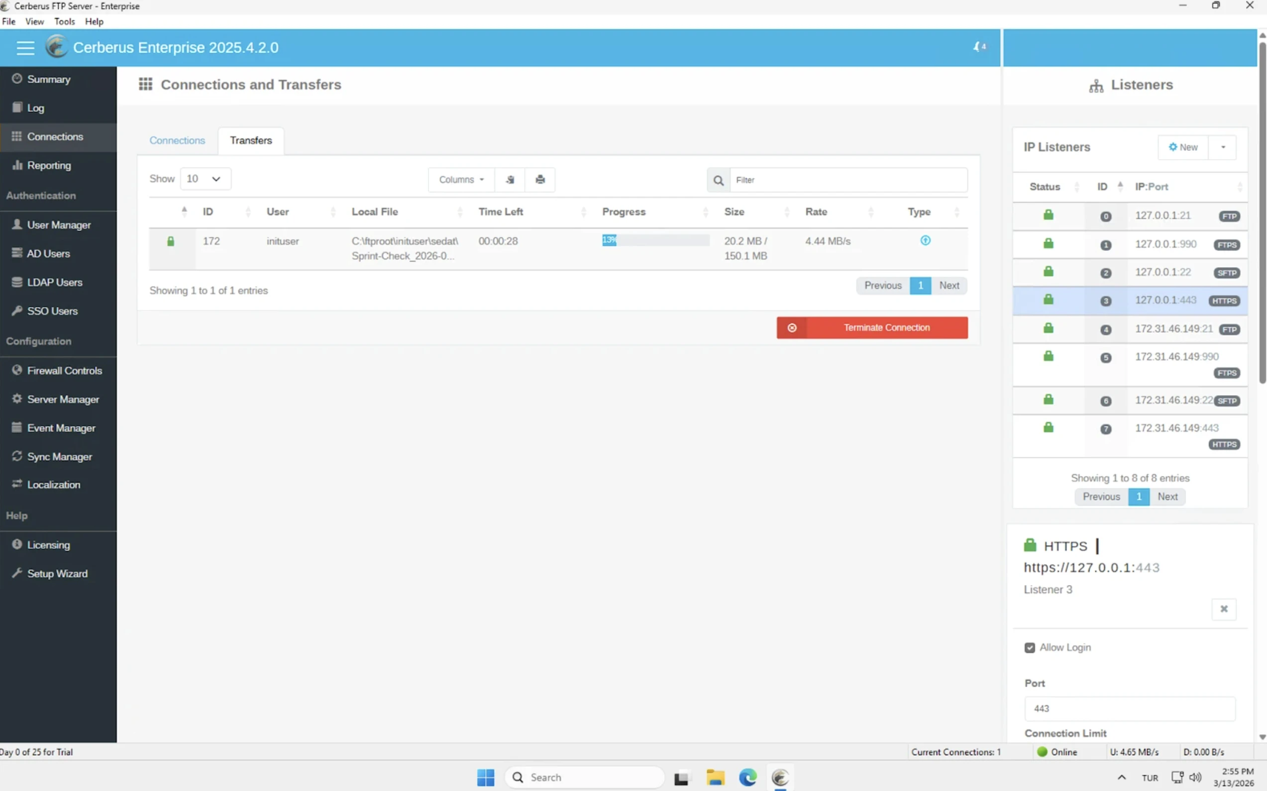 Cerberus FTP Server