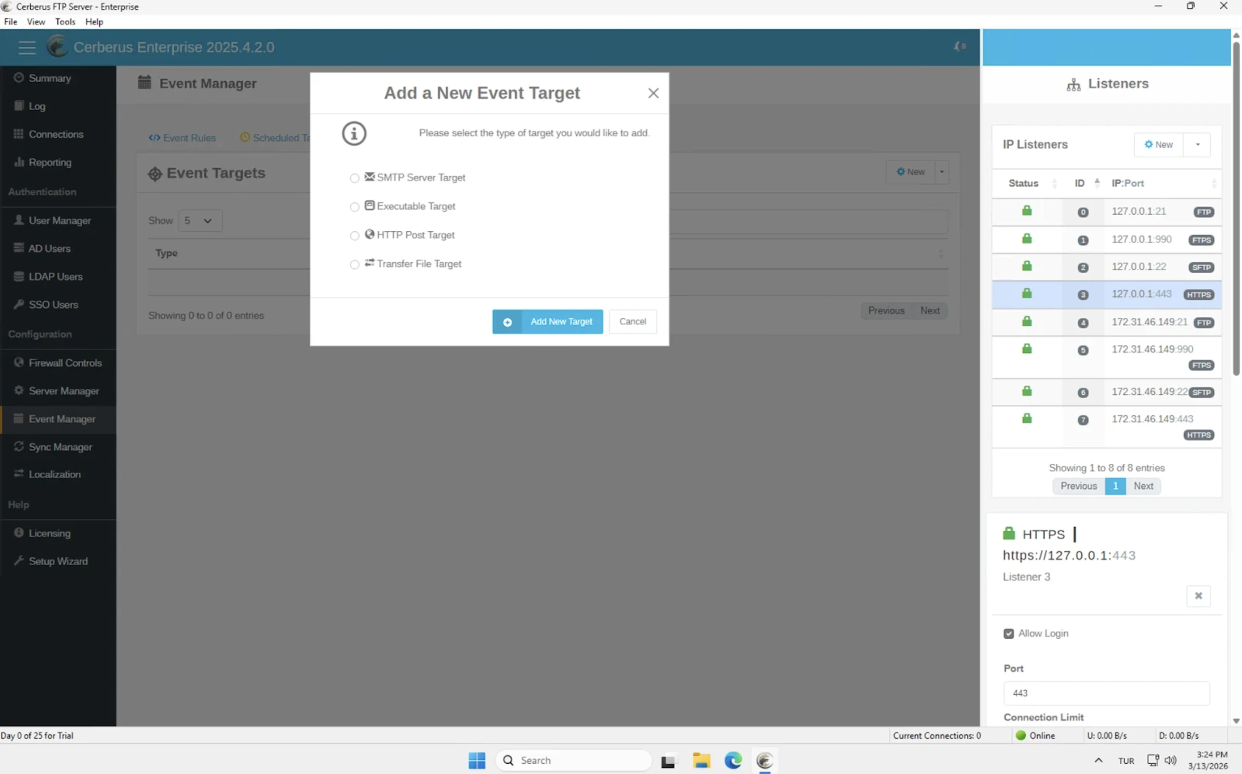 Cerberus FTP Server