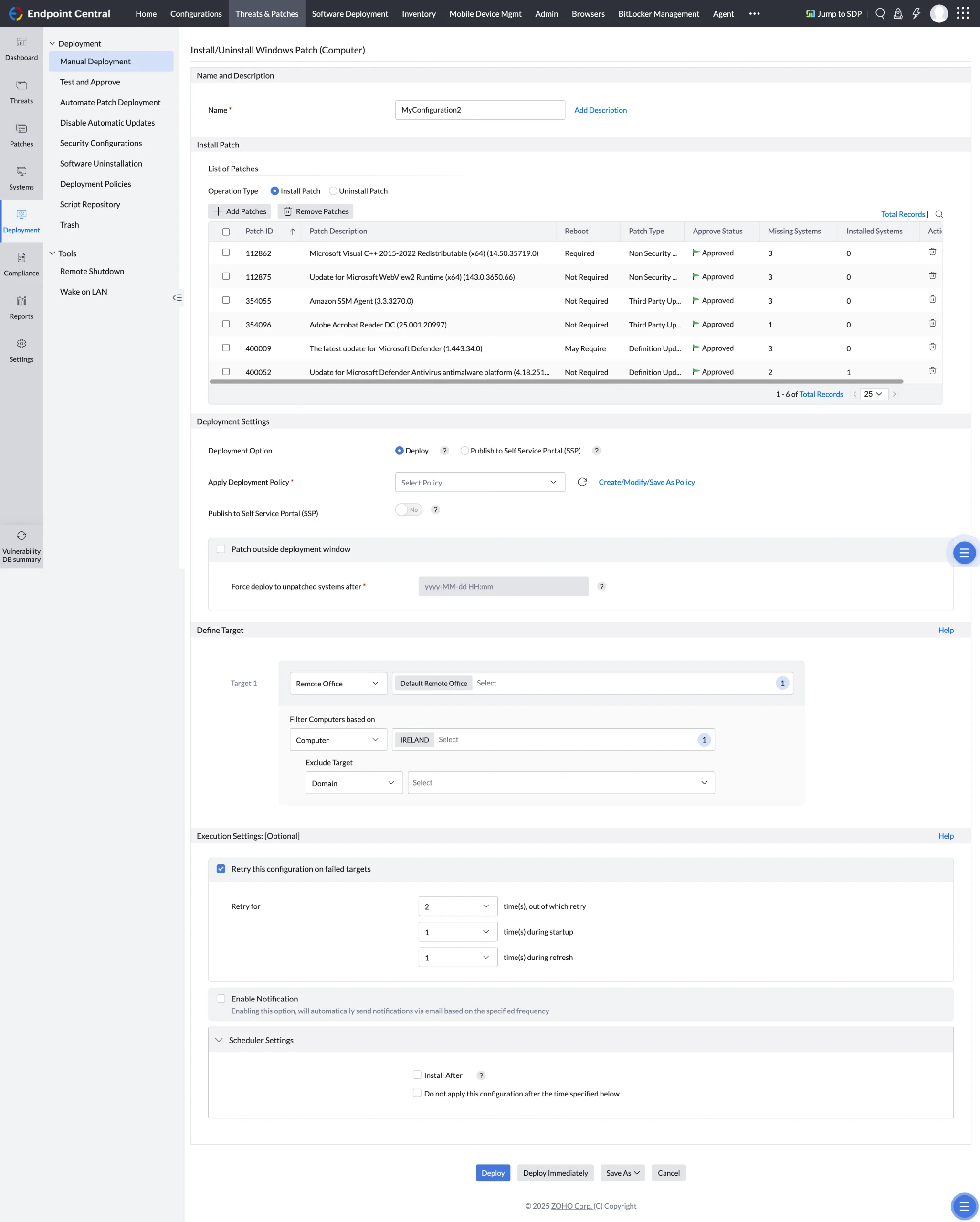 ManageEngine Endpoint Central MSP