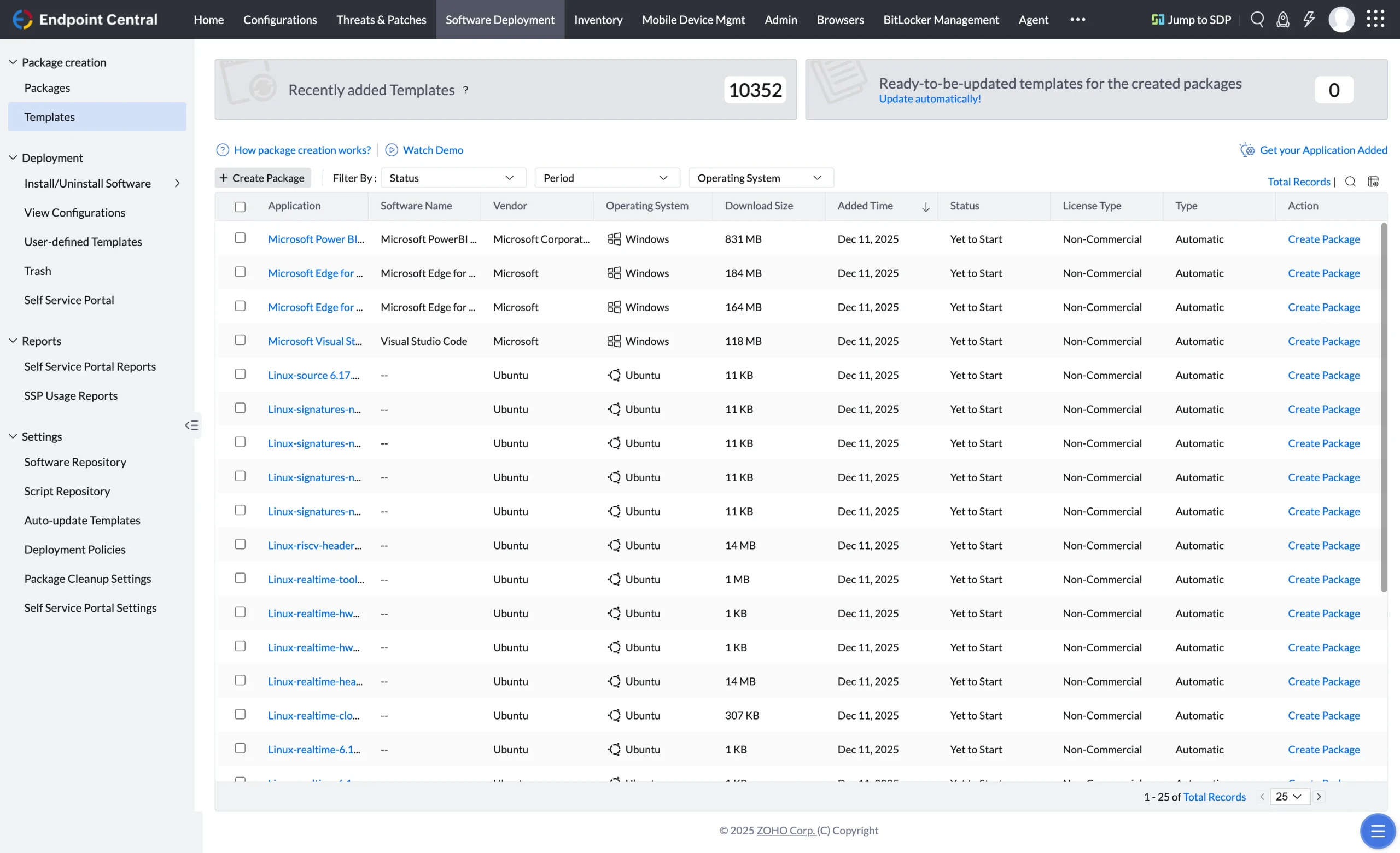 ManageEngine Endpoint Central MSP