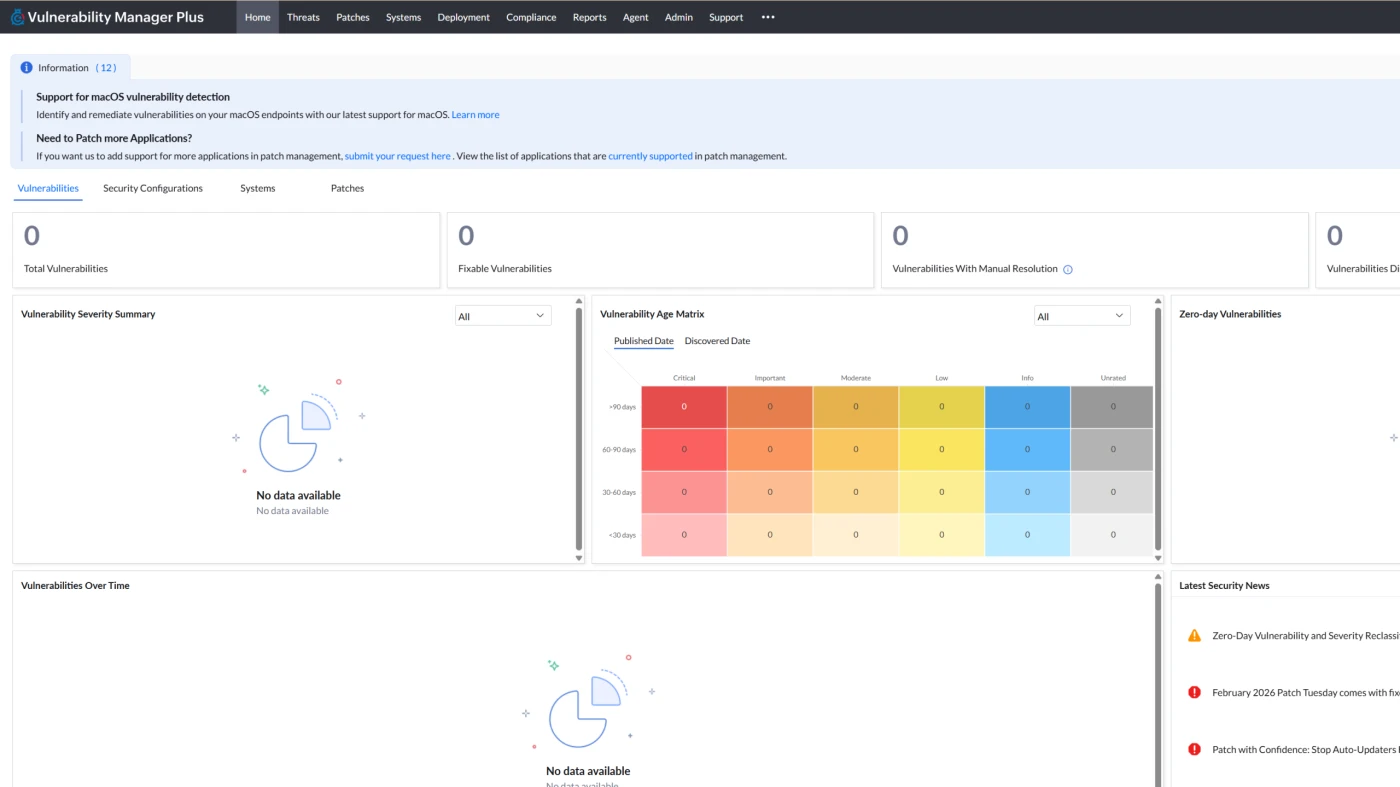 ManageEngine Vulnerability Manager Plus