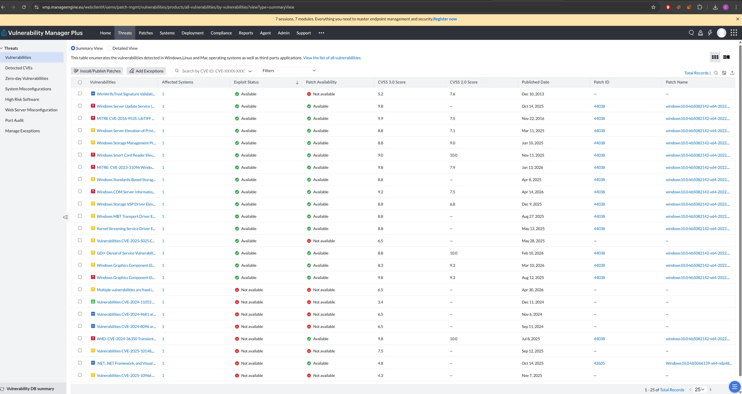 ManageEngine Vulnerability Manager Plus