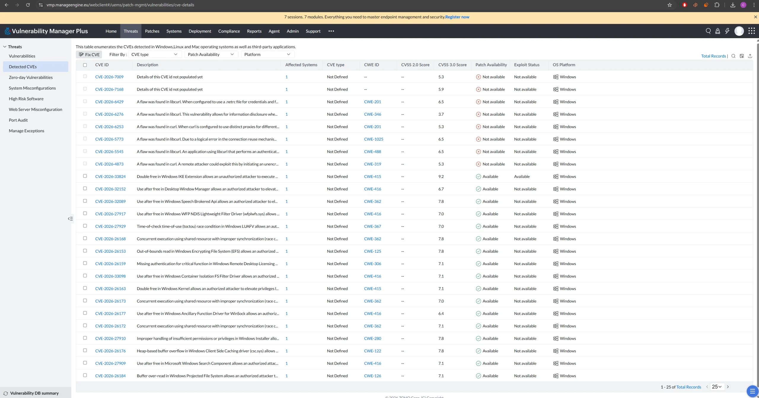ManageEngine Vulnerability Manager Plus