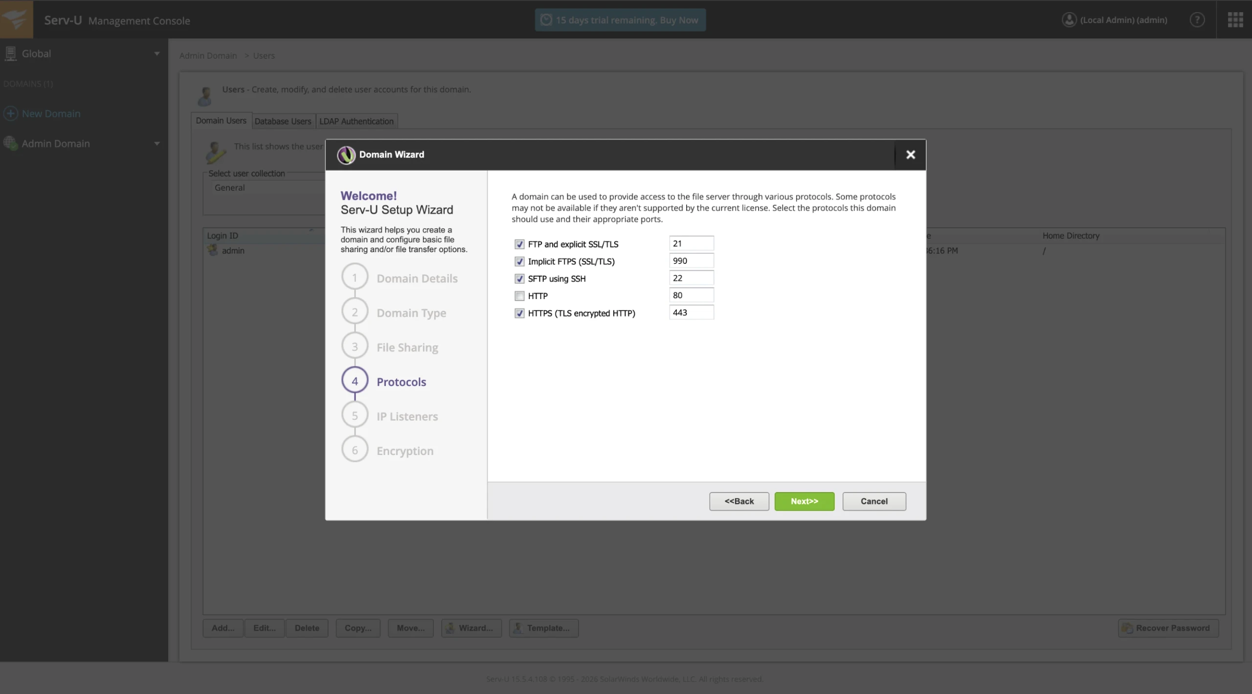 SolarWinds Serv-U FTP Server