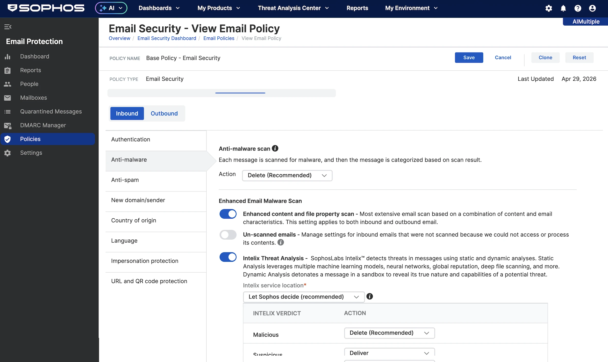 Sophos Secure Email Gateway