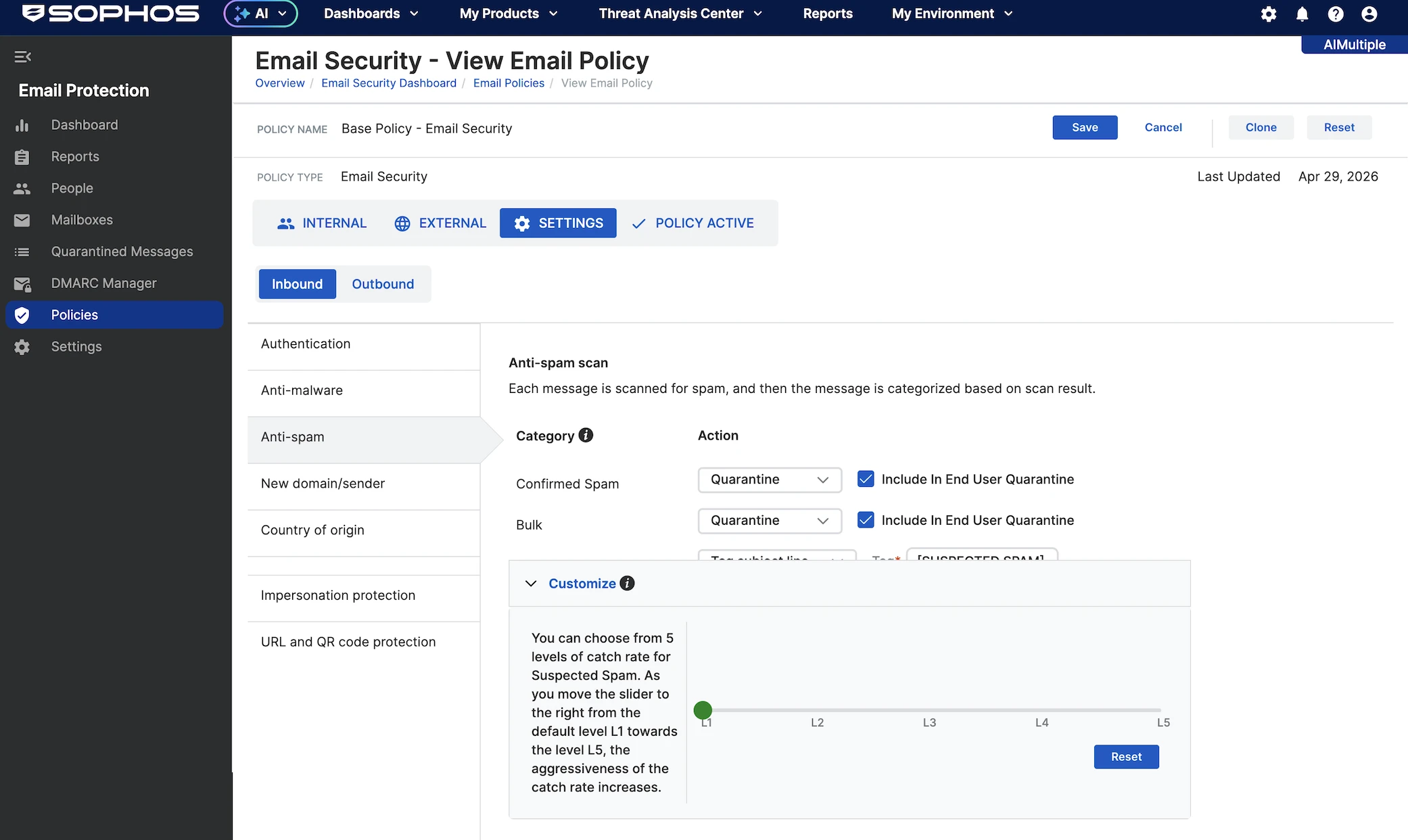 Sophos Secure Email Gateway