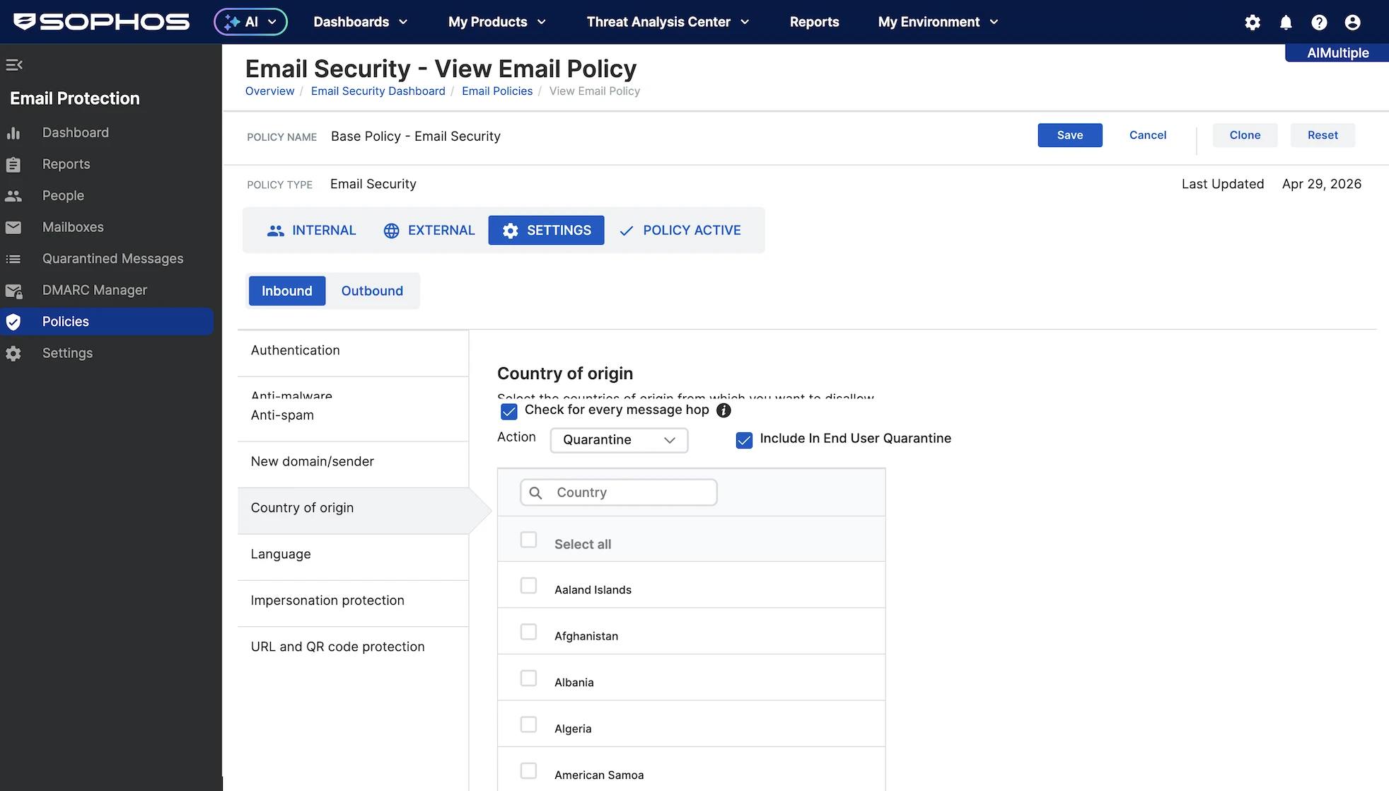 Sophos Secure Email Gateway