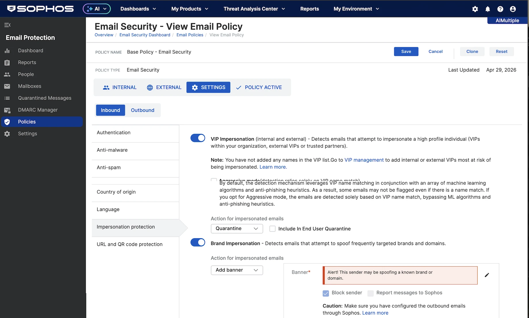 Sophos Secure Email Gateway