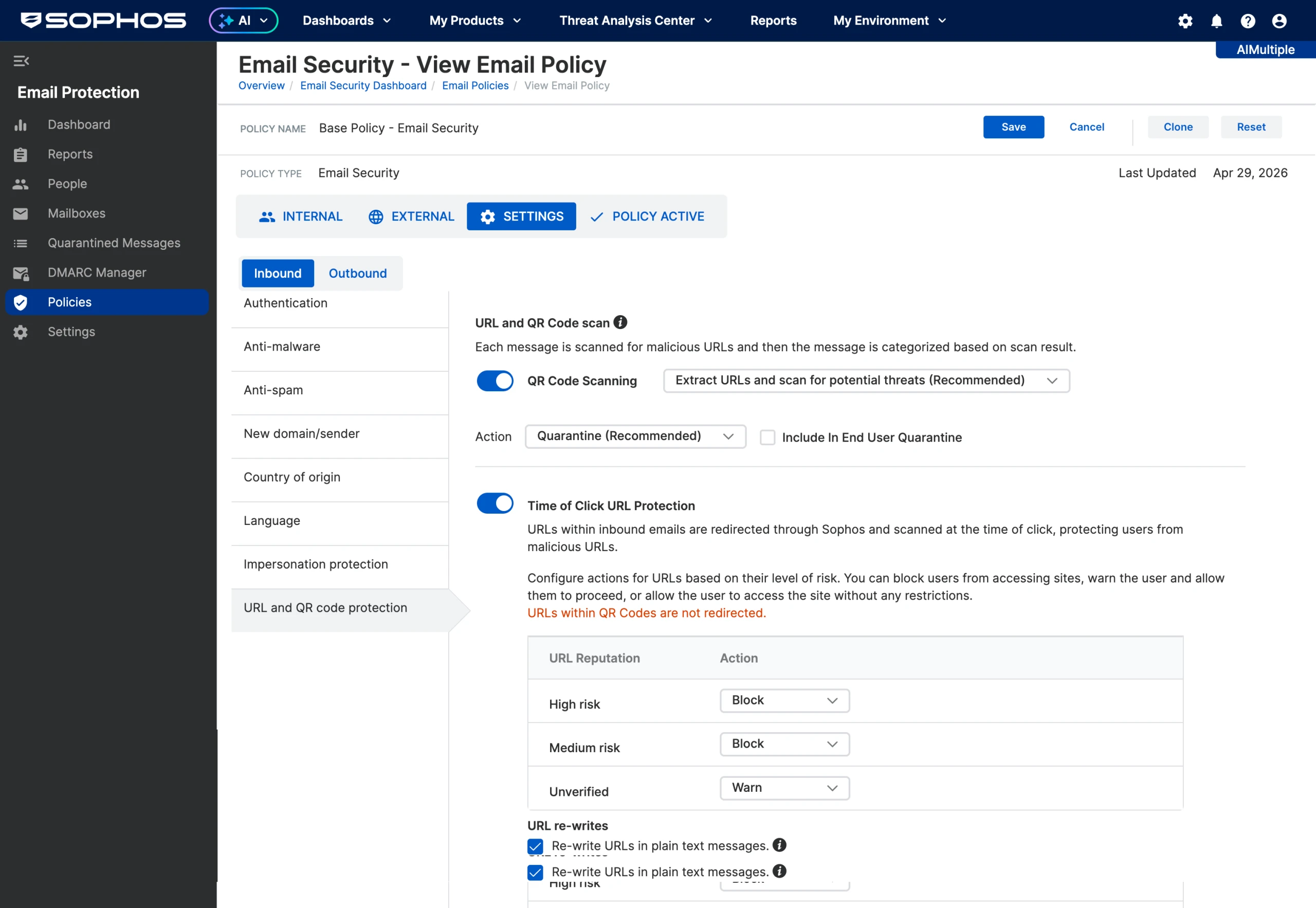 Sophos Secure Email Gateway