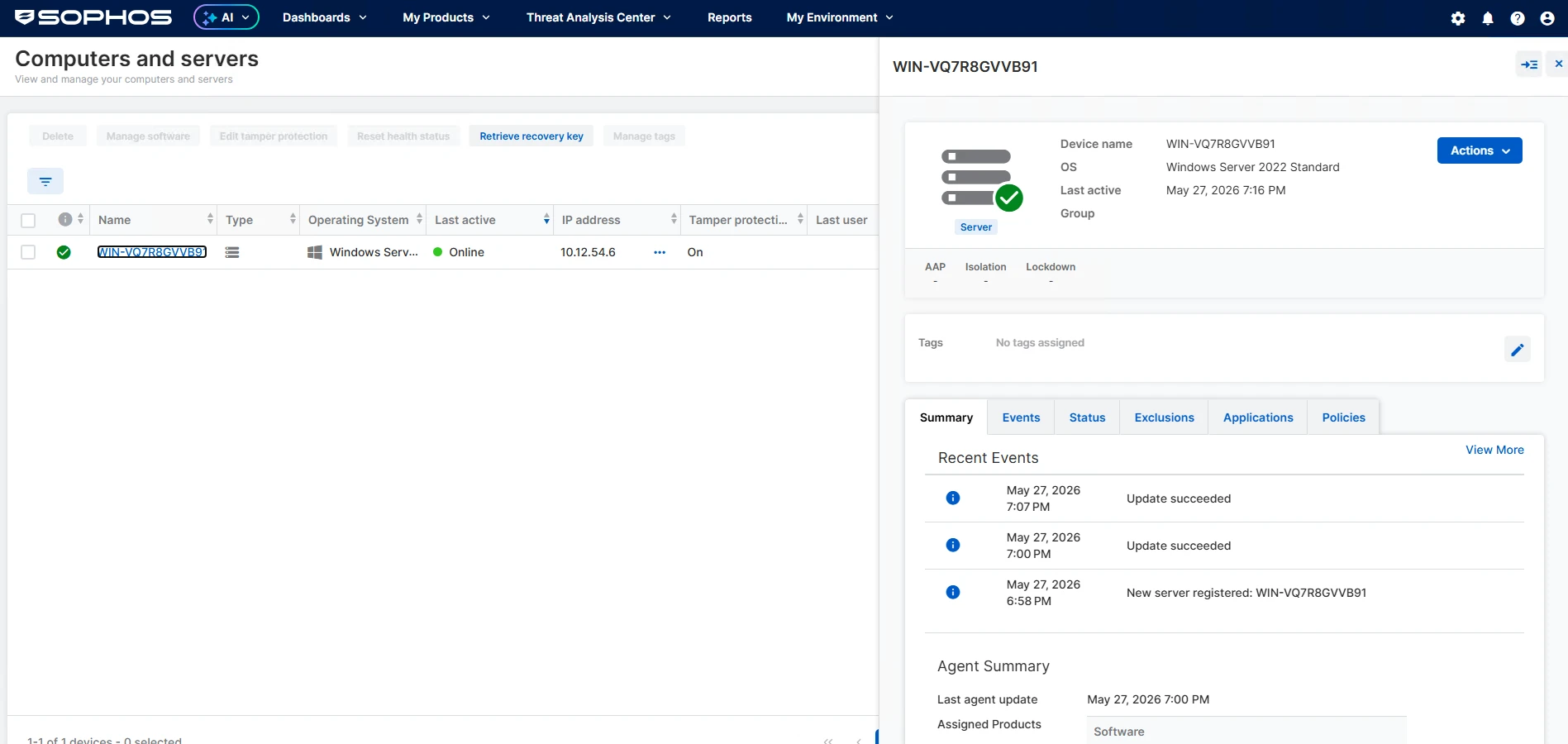 Sophos Intercept X