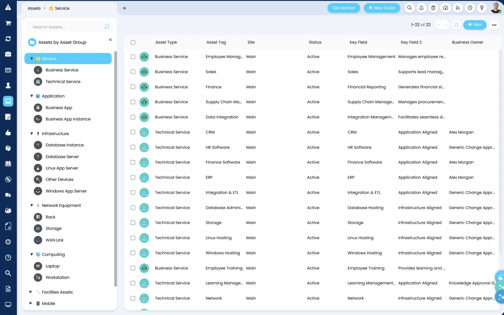 HaloPSA asset management example